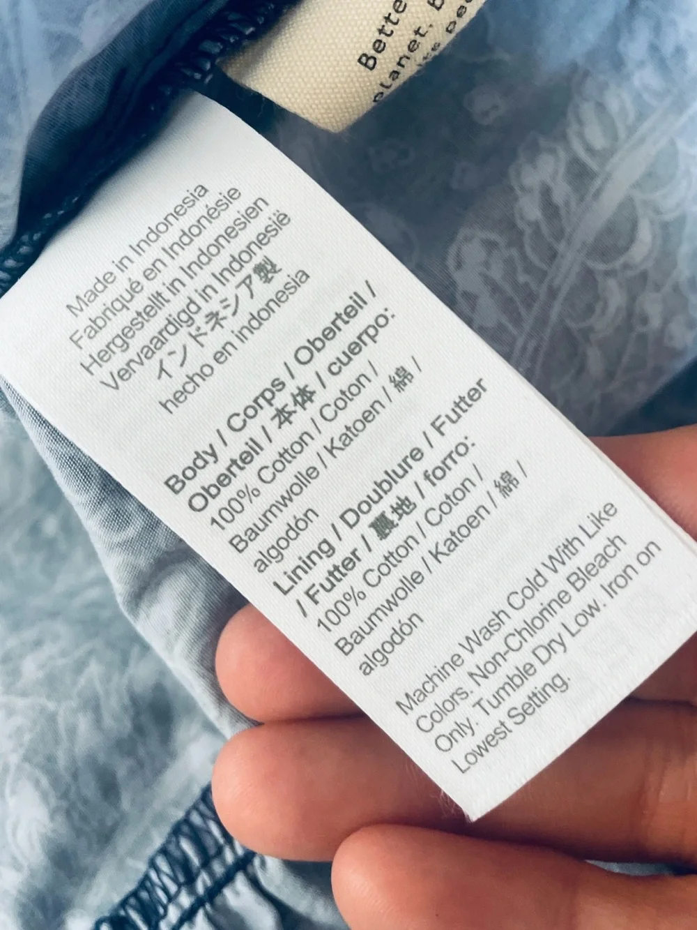 Madewell Poplin Puff-Sleeve Tiered Babydoll Dress Paisley Garden Blue White 6